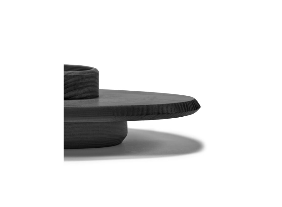 Kelly Wearstler - Dune schotel + schaal 01 - Black