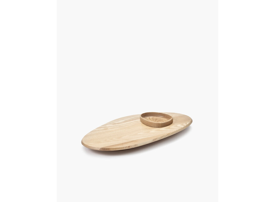 Kelly Wearstler - Dune platter + bowl 01 - Light brown