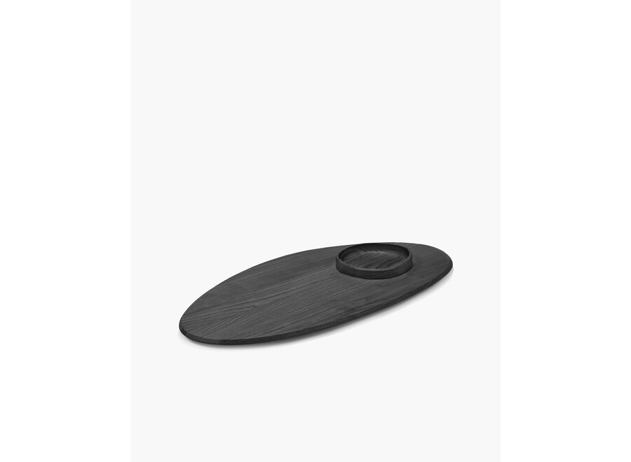 Kelly Wearstler - Dune platter + bowl 02 - Black