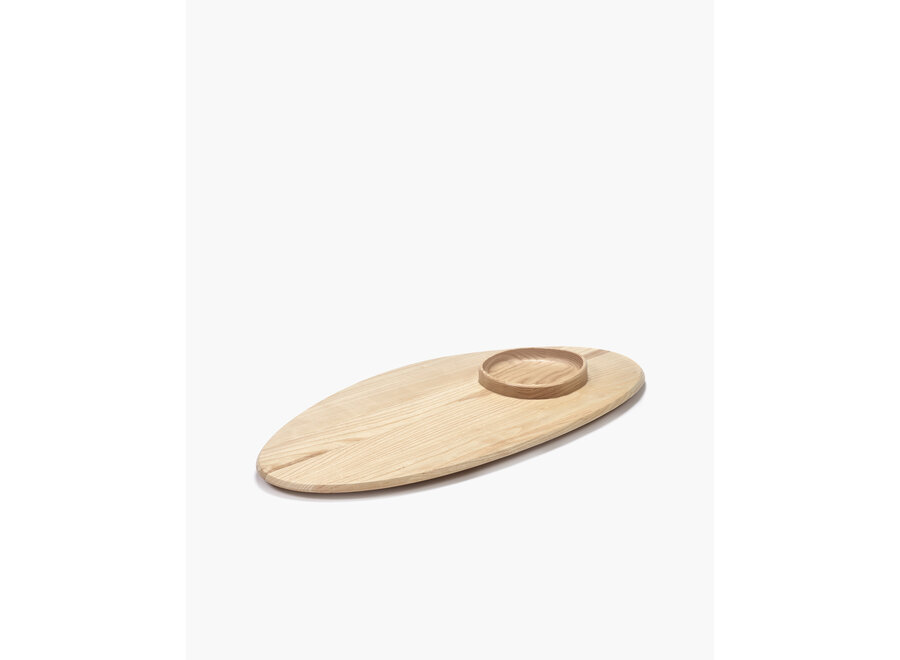 Kelly Wearstler - Dune platter + bowl 02 - Light brown