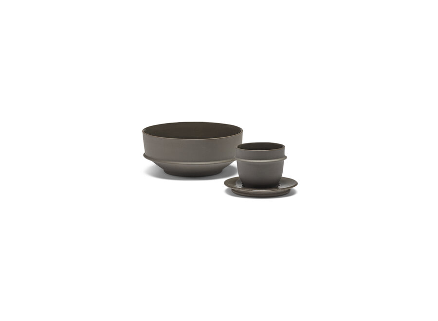 Kelly Wearstler - Dune 2pc espresso kop Slate
