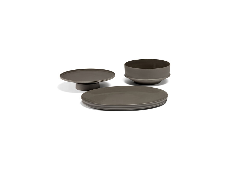 Kelly Wearstler - Dune serving dish oval Slate - S