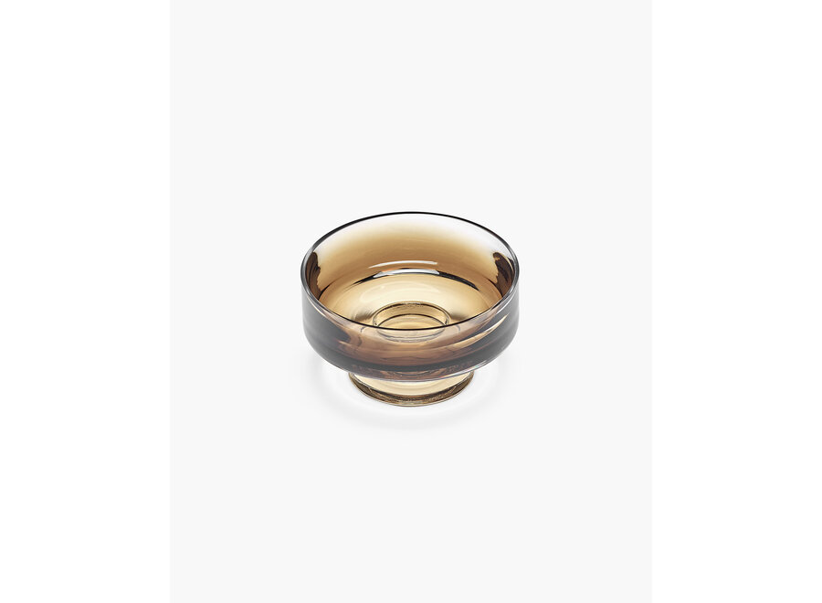 Kelly Wearstler - Zuma low bowl on foot Amber - M