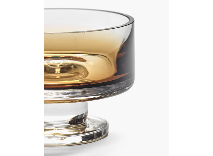 Kelly Wearstler - Zuma low bowl on foot Amber - S