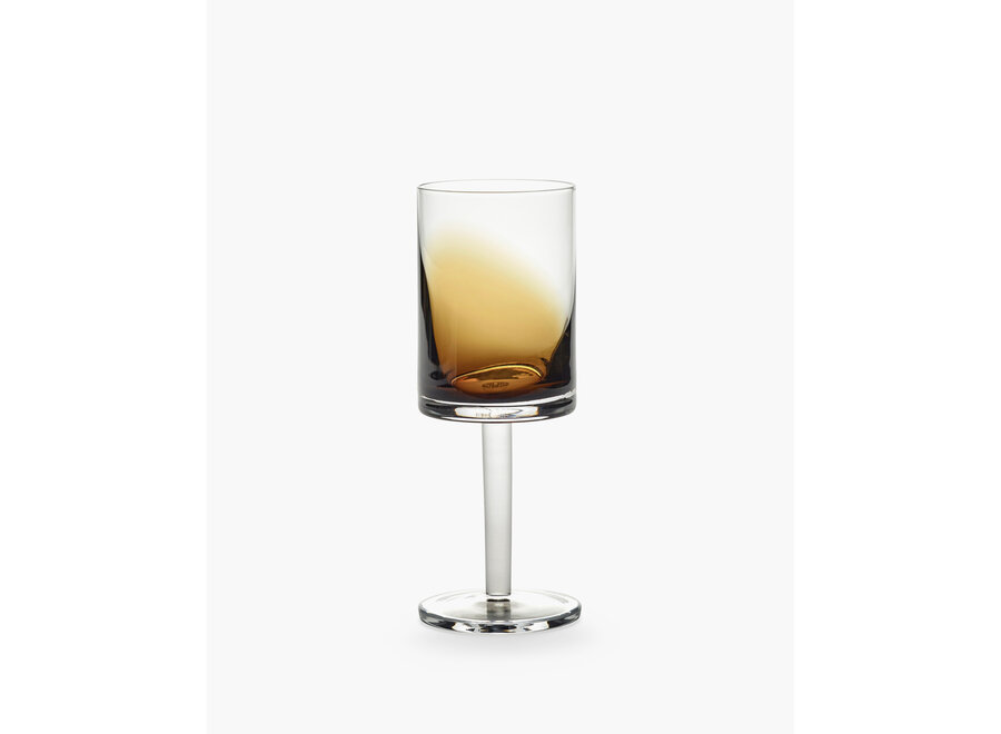 Kelly Wearstler - Zuma 4pc white wine glass Amber