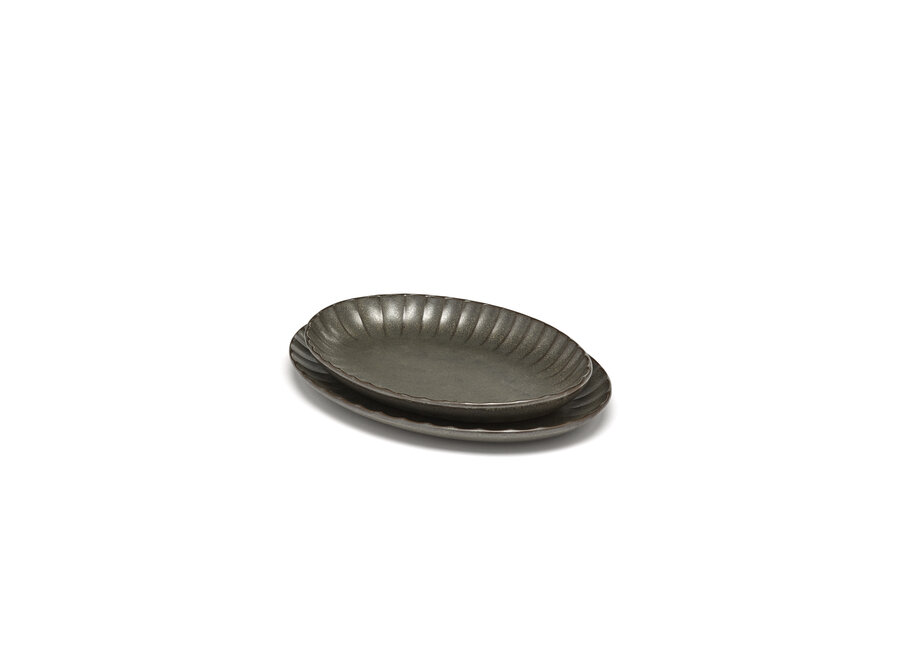 Sergio Herman -  Inku 2pc Serving bowl oval - L - Green