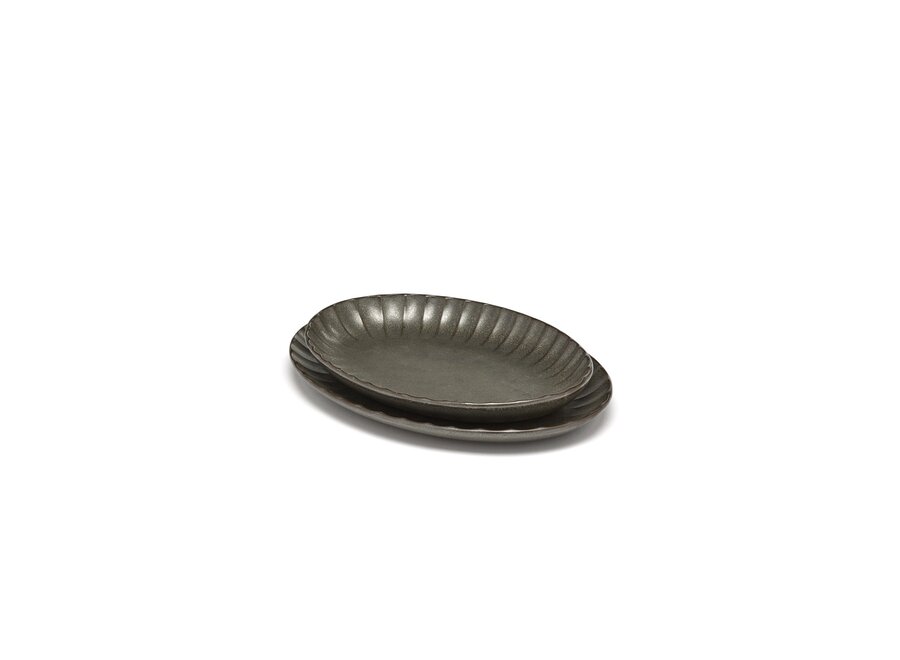 Sergio Herman -  Inku 2pc Serving bowl oval - S - Green