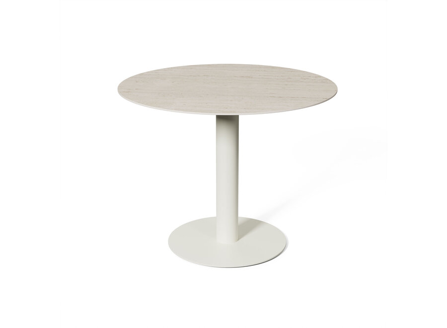 High Garden table 'Tarente' - 120 cm - Chalk