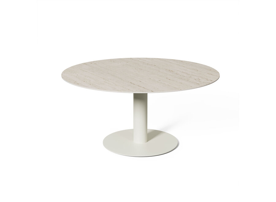 Low Garden table 'Tarente' - 140 cm - Chalk