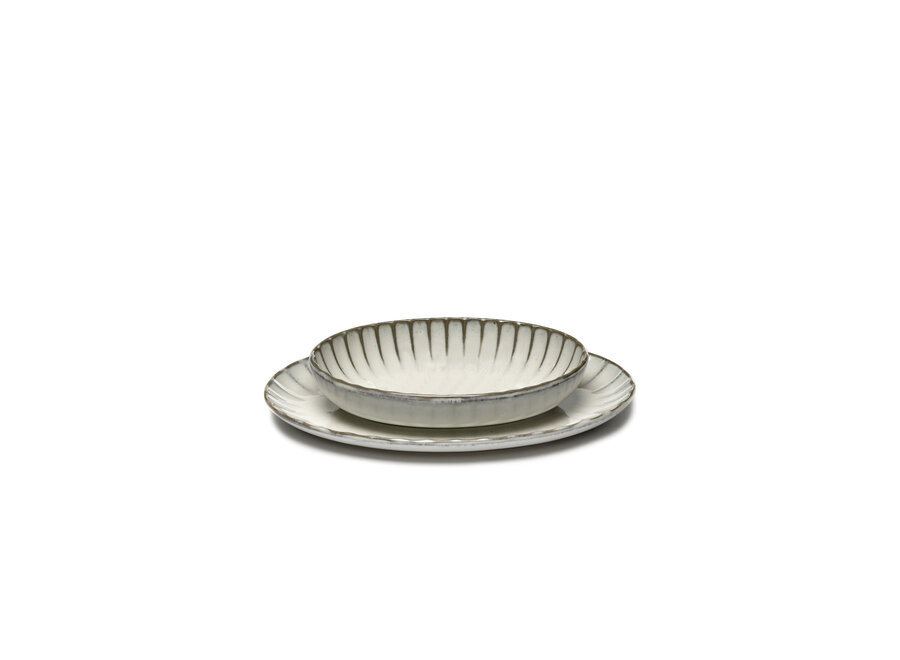 Sergio Herman -  Inku 2pc Servierschale oval - S - White