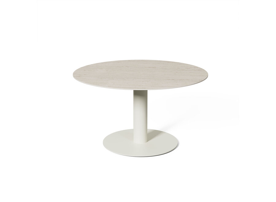 Low Garden table 'Tarente' - 120 cm - Chalk
