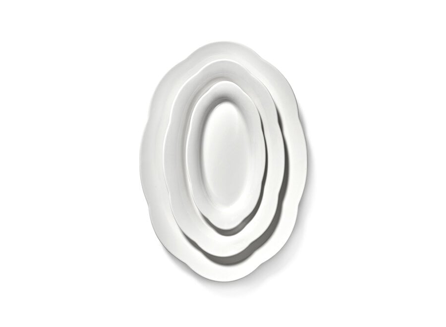 Sergio Herman - Silhouette 2pc Assiette profonde ovale - M - White