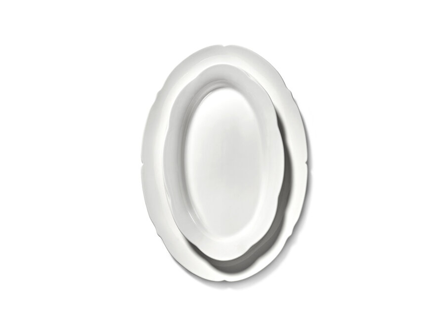 Sergio Herman - Silhouette 4pc Bord ovaal- L - White