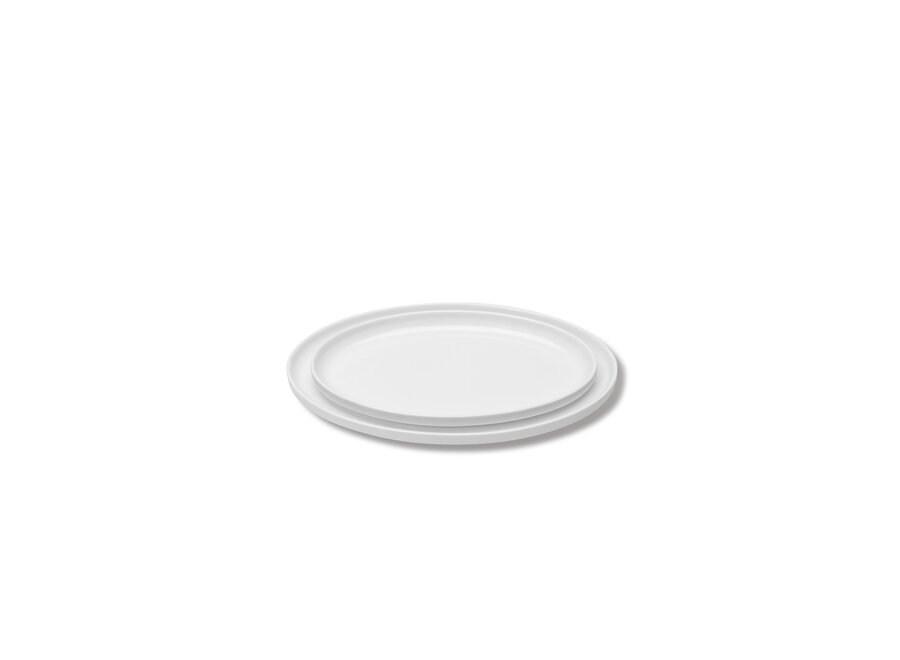 Vincent van Duysen - Passe-partout 2pc ovaal bord - L - Matt White