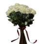Artificial bouquet 'Roses' -White