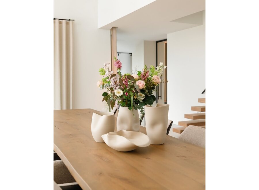 Vase 'Evora' M - Sand