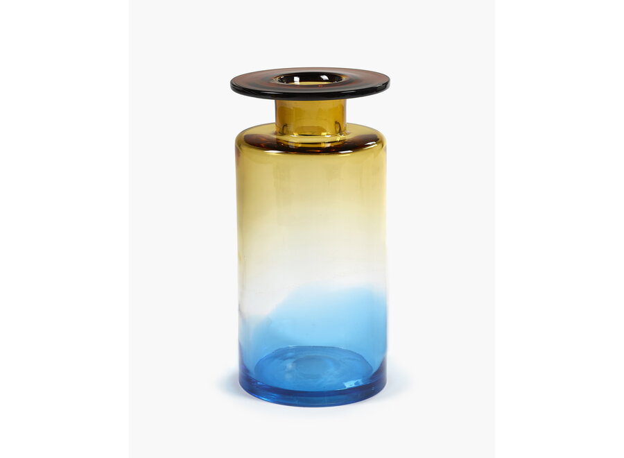 Marie Michielssen - Wind & Fire Vase - L - Blue/Amber