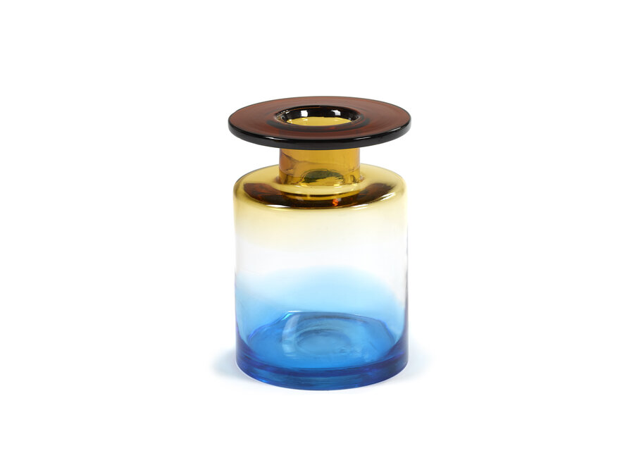 Marie Michielssen - Wind & Fire Vase - M - Blue/Amber