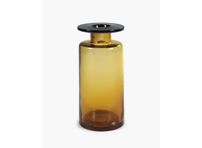 Marie Michielssen - Wind & Fire Vase - L - Amber/Black
