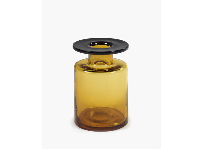 Marie Michielssen - Wind & Fire Vase - M - Amber/Black