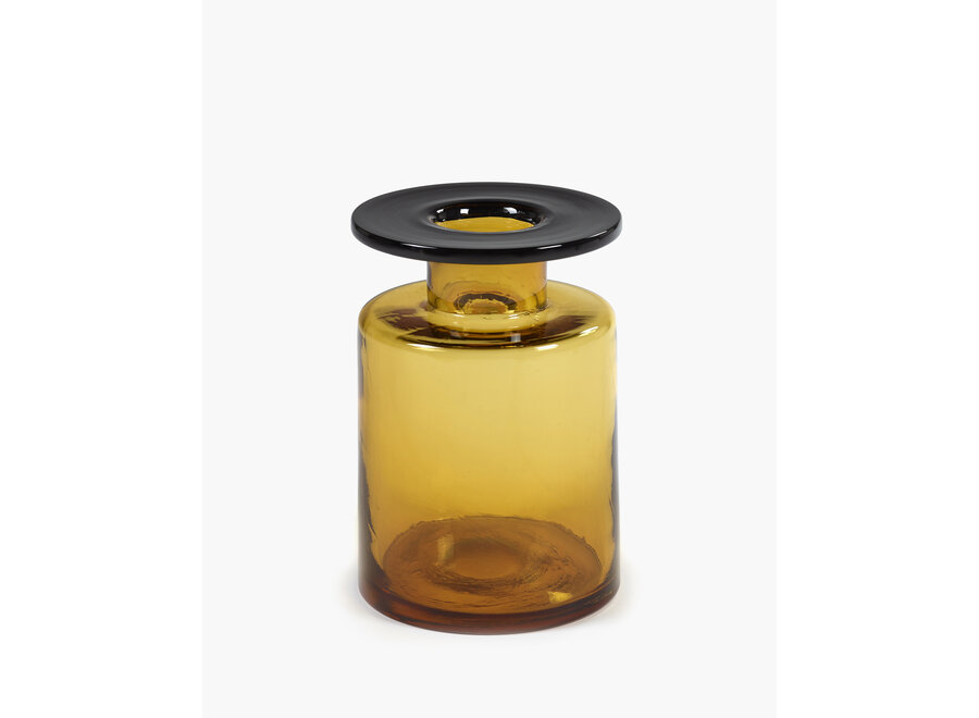 Marie Michielssen - Wind & Fire Vase - M - Amber/Black