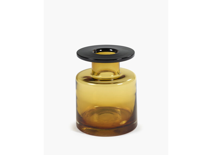 Marie Michielssen - Wind & Fire Vase - S - Amber/Black