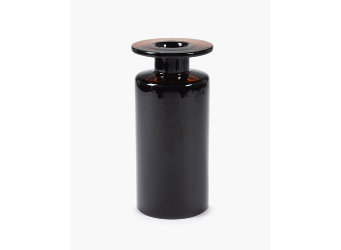 Marie Michielssen - Wind & Fire Vase - L - Black/Dark brown
