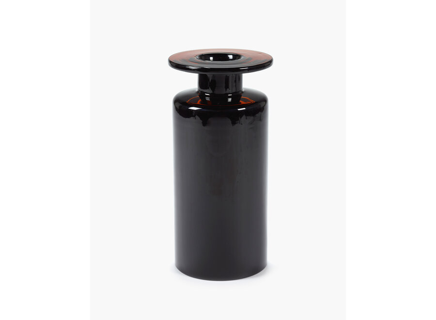 Marie Michielssen - Wind & Fire Vase - L - Black/Dark brown
