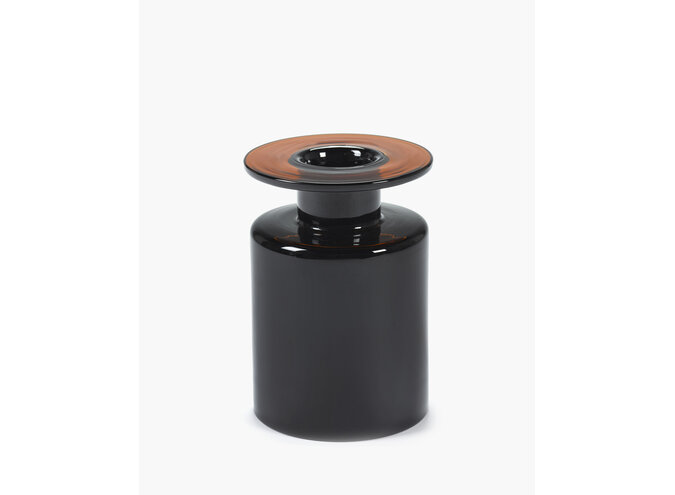 Marie Michielssen - Wind & Fire Vase - M - Black/Dark brown