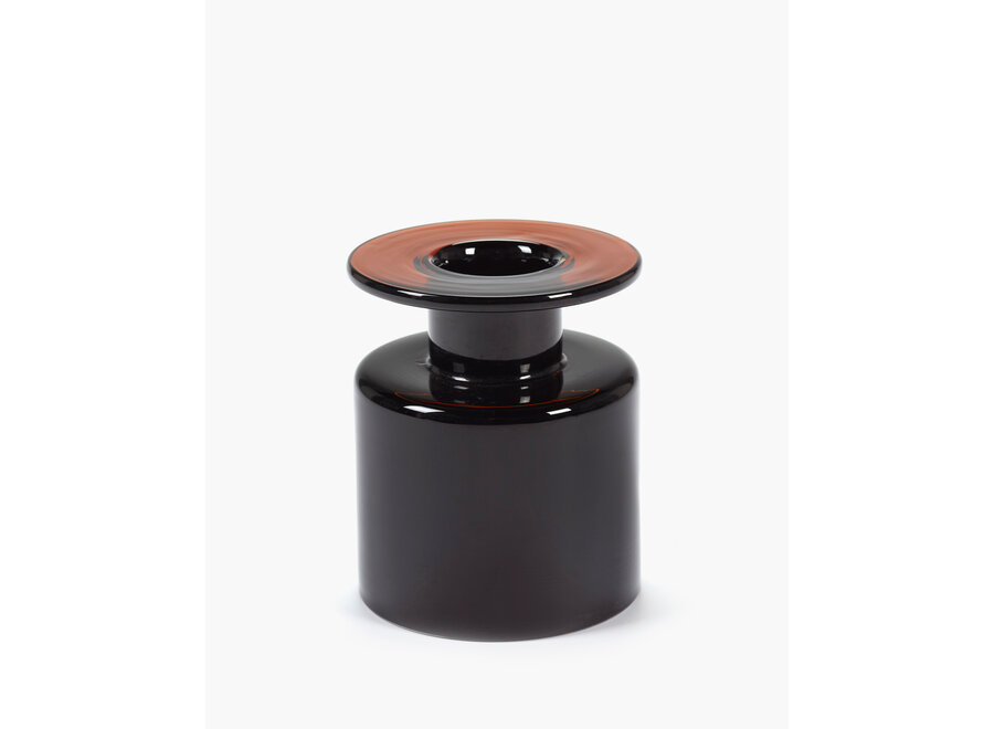 Marie Michielssen - Wind & Fire Vase - S - Black/Dark brown