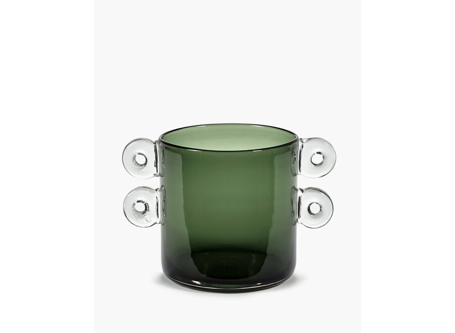 Marie Michielssen - Wind & Fire Vase - Dark green