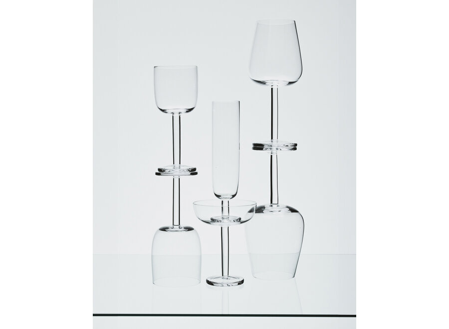 Piet Boon - Base 4pc wit wijnglas gebogen - Transparent