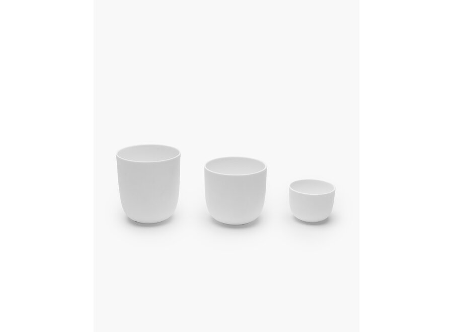 Piet Boon - Base 4pc espresso kopje zonder handvat - Glazed White