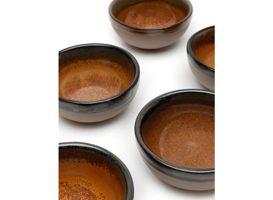 Sergio Herman - Surface 2pc serveer kom - S - Rusty Brown