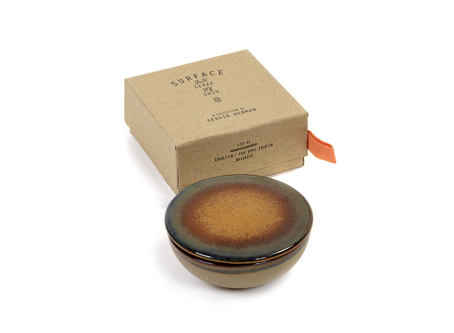 Sergio Herman -  Surface cuvette + couvercle - Rusty Brown