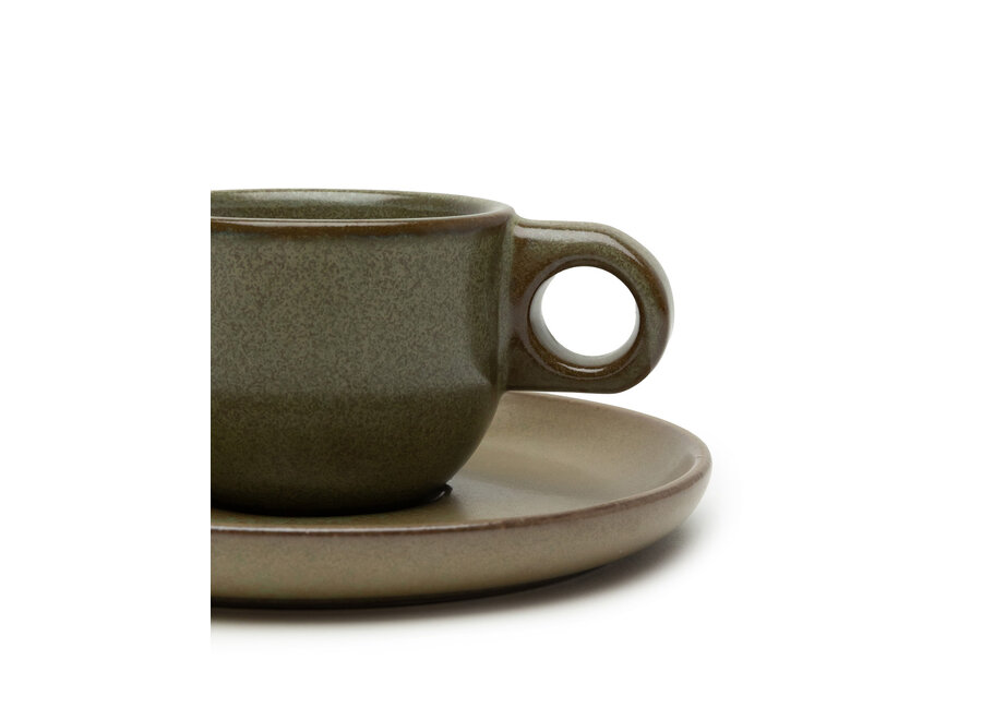 Sergio Herman -  Surface 4pc  tasse à espresso + soucoupe - Camo