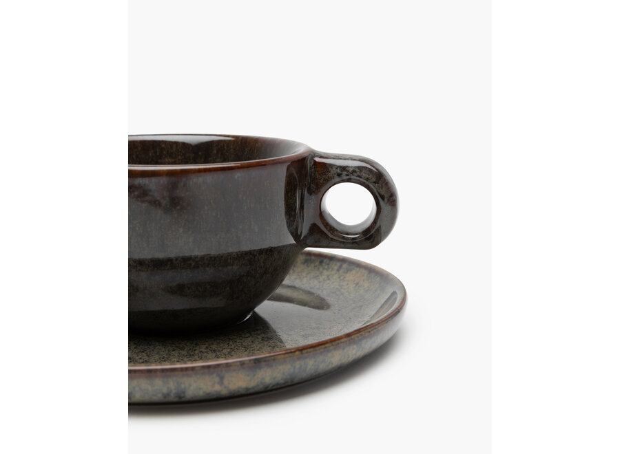 Sergio Herman -  Surface 4pc  tasse à cappuccino + soucoupe - Indi