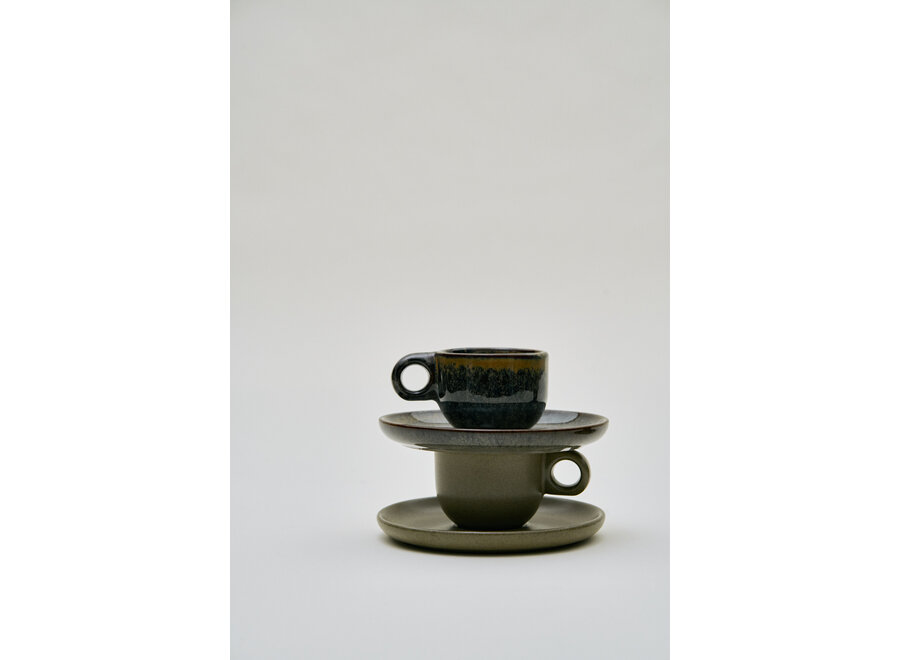 Sergio Herman -  Surface 4pc  cappuccino cup + saucer - Indi
