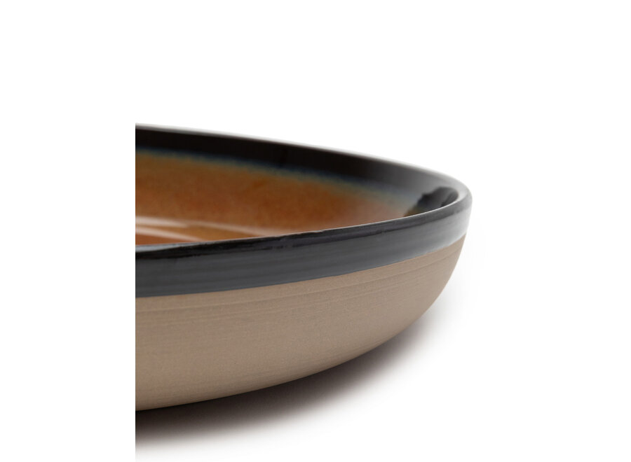 Sergio Herman - Surface serveer bord - M - Rusty Brown