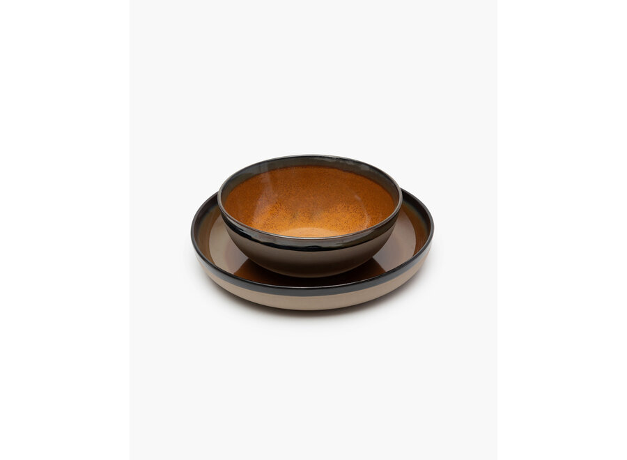 Sergio Herman - Surface serveer bord - M - Rusty Brown