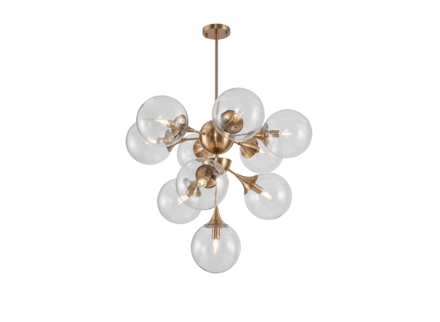 Kronleuchter 'Chiara' - Brass clear glass