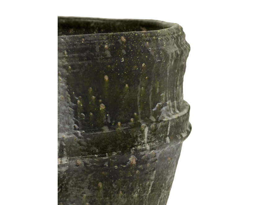 Kelly Wearstler - Mesa Planter 01 - L - Dark Green