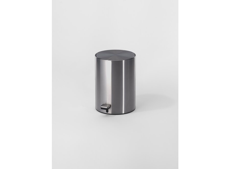 Poubelle Contract - L - Stainless steel matt