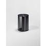 Poubelle 'Contract' - L - Dark Metal matt PVD