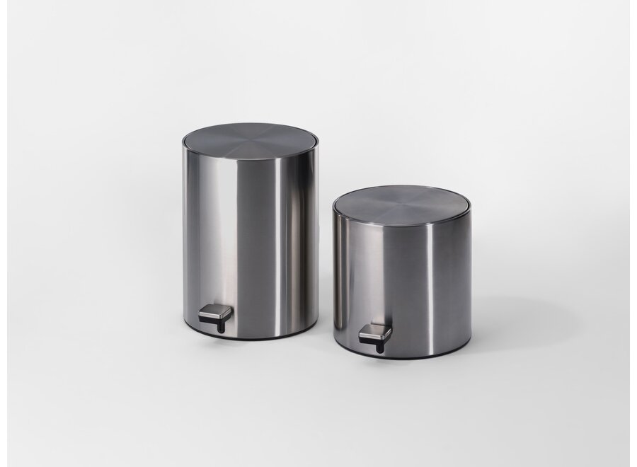 Poubelle 'Contract' - S - Stainless steel matt