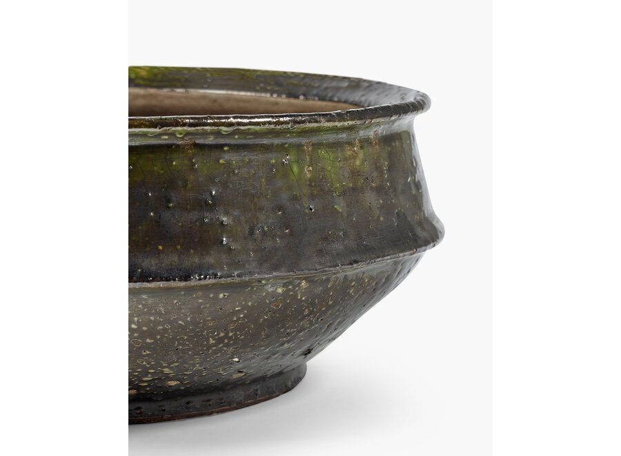 Kelly Wearstler - Dune Planter bowl 02 - L - Dark Green