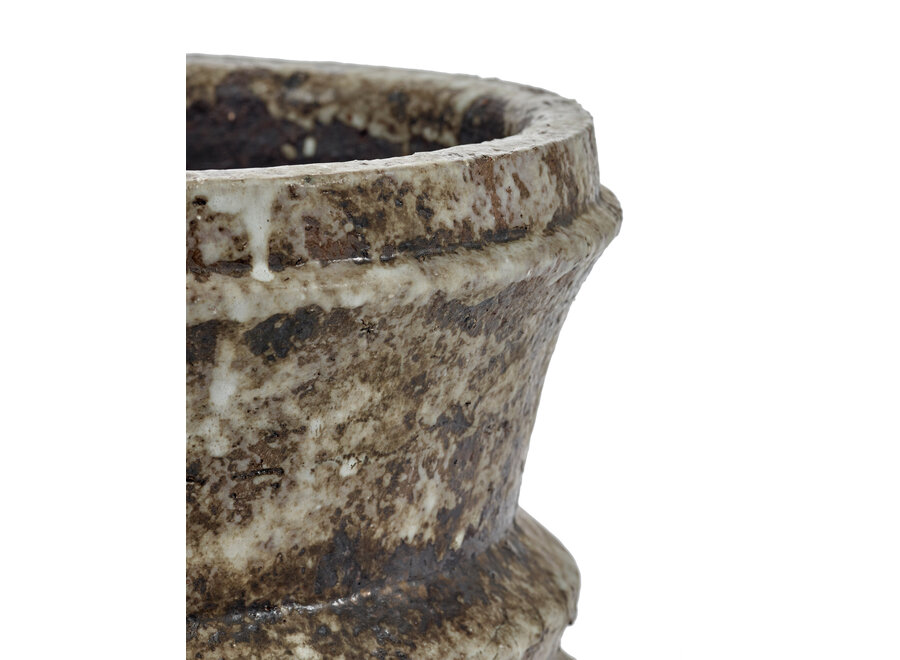 Kelly Wearstler - Mesa Planter 01 - S - White Brown