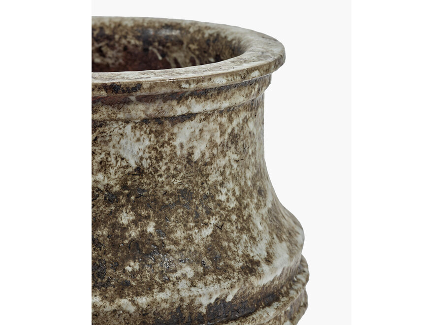 Kelly Wearstler - Mesa Planter 01 - M - White Brown