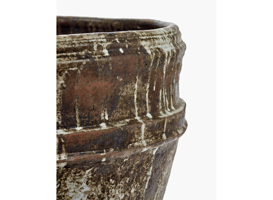 Kelly Wearstler - Mesa Planter 01 - L - White Brown