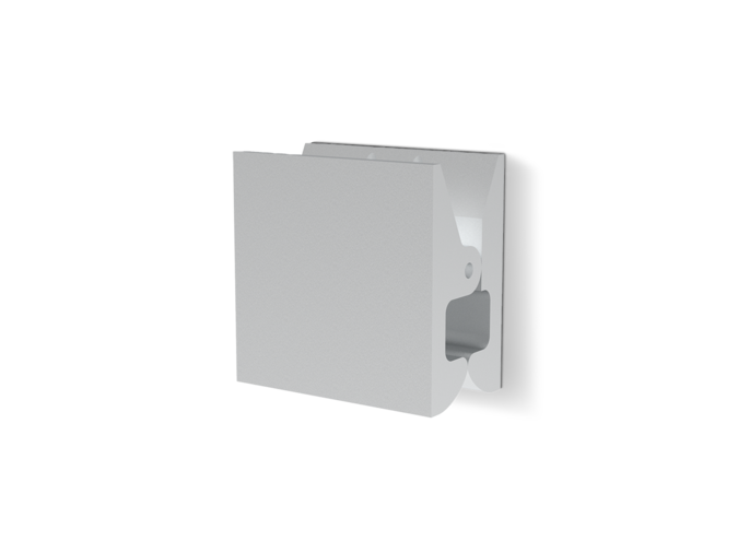 Wall hook Pinch - Square - M - Stainless steel matt